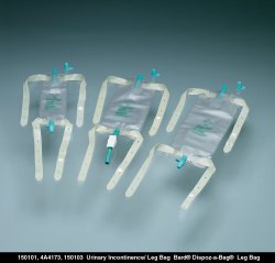 Bard Dispoz-a-Bag Urinary Leg Bag with Anti-Reflux Valve 950 mL