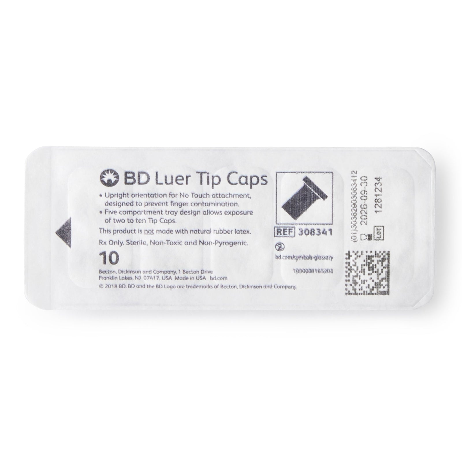 BD Syringe Tip Cap, Sterile