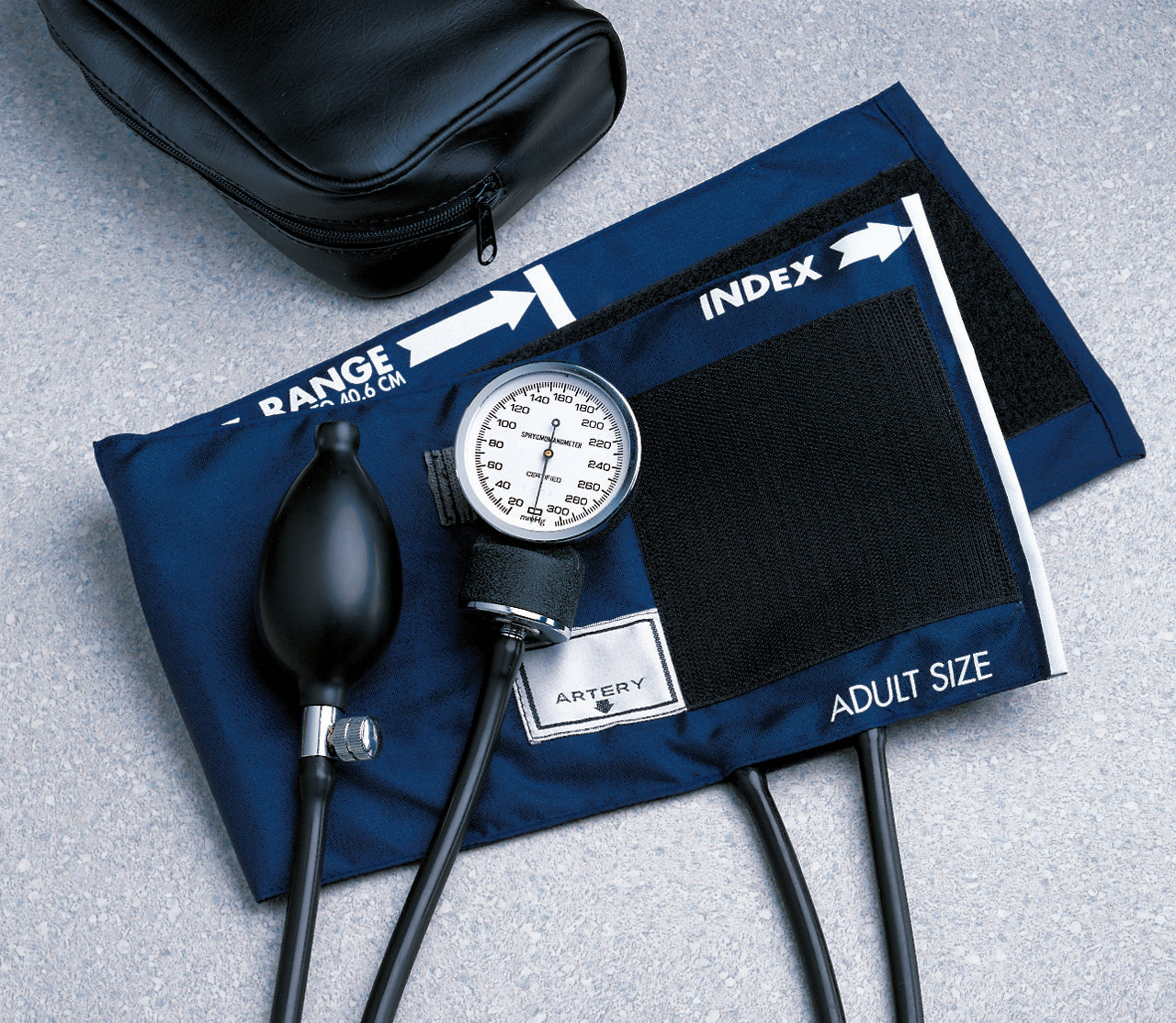 McKesson MedSurg Aneroid Sphygmomanometer Unit, Adult, Navy Blue, Reusable