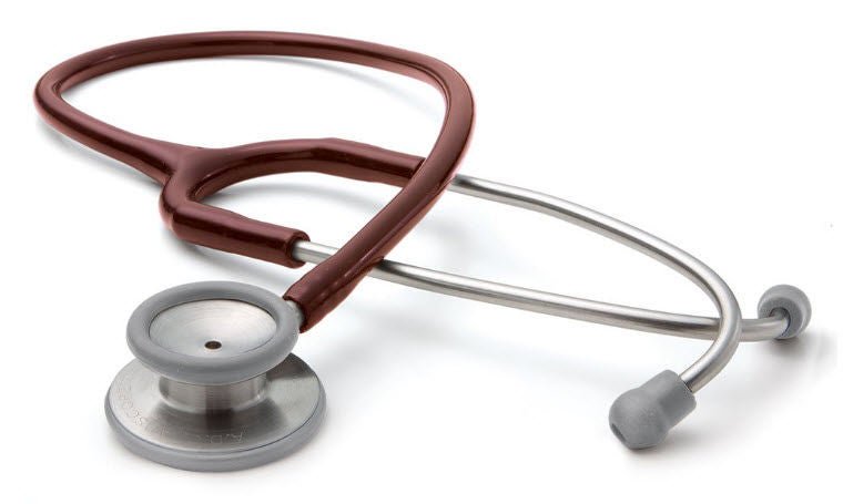 American Diagnostic Adscope Classic Adult Stethoscope - Burgundy, 22 Inch Tube