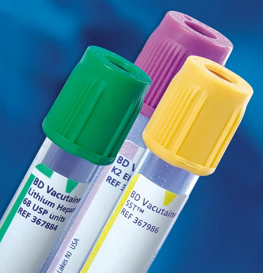 Becton Dickinson Vacutainer Plus Plastic Tube for Plasma Separation - 13 x 100mm, Light Green