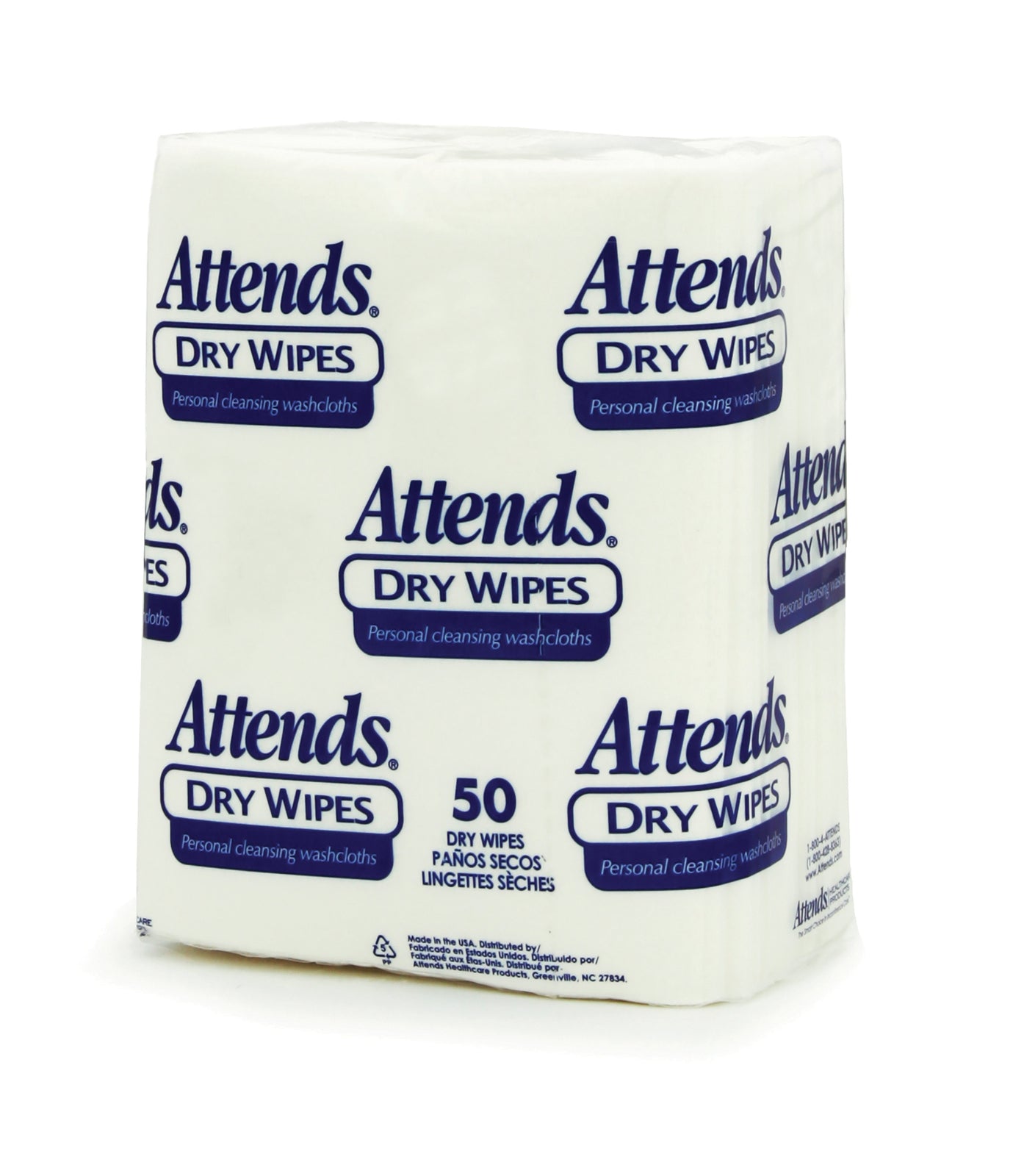 Attends Healthcare Dry Heavy Weight Wipe, 10 x 13 Inch