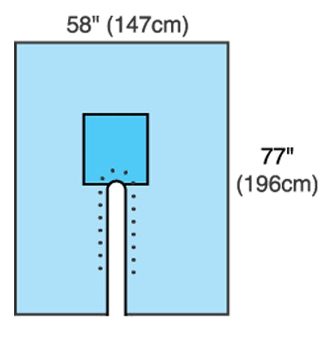 Cardinal Health Orthopedic Split Drape 77" x 120" Sterile