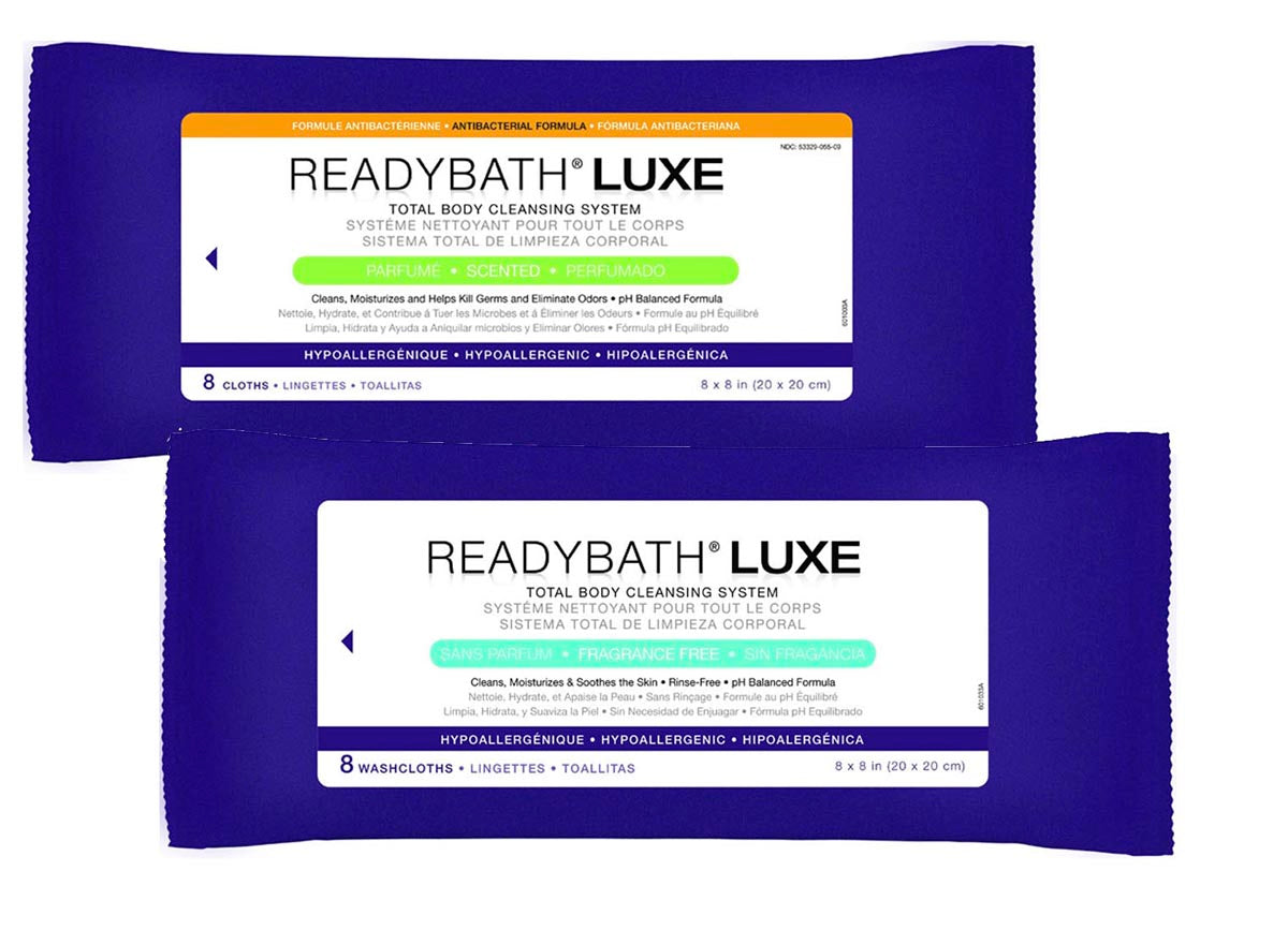 ReadyBath® Luxe Rinse-Free Bath Wipes