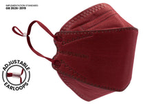 3D (KF94 Style) Adjustable / Small / Burgundy