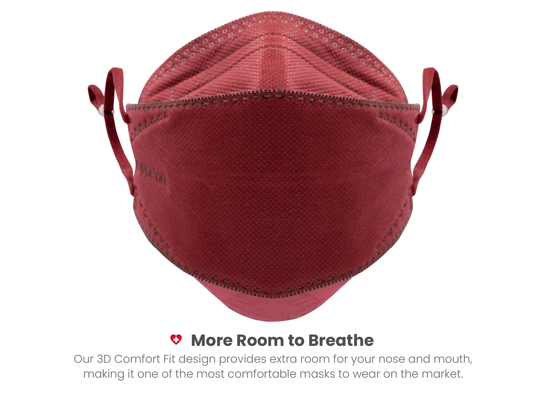 KN95 3D Face Mask | Comfort 3D Fit, Adjustable Ear Loops