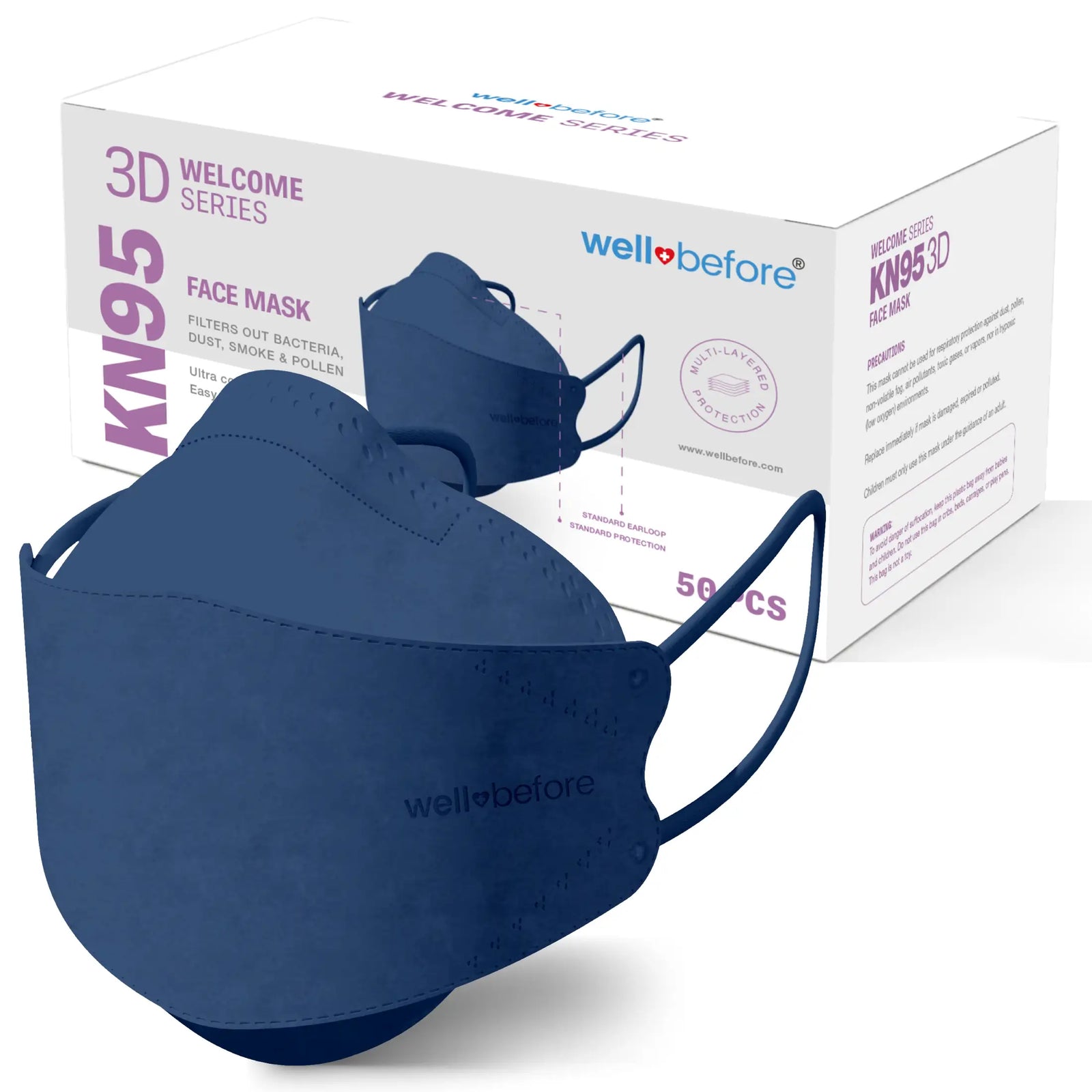 KN95 Mask Welcome Series Face Mask - 50pcs/box