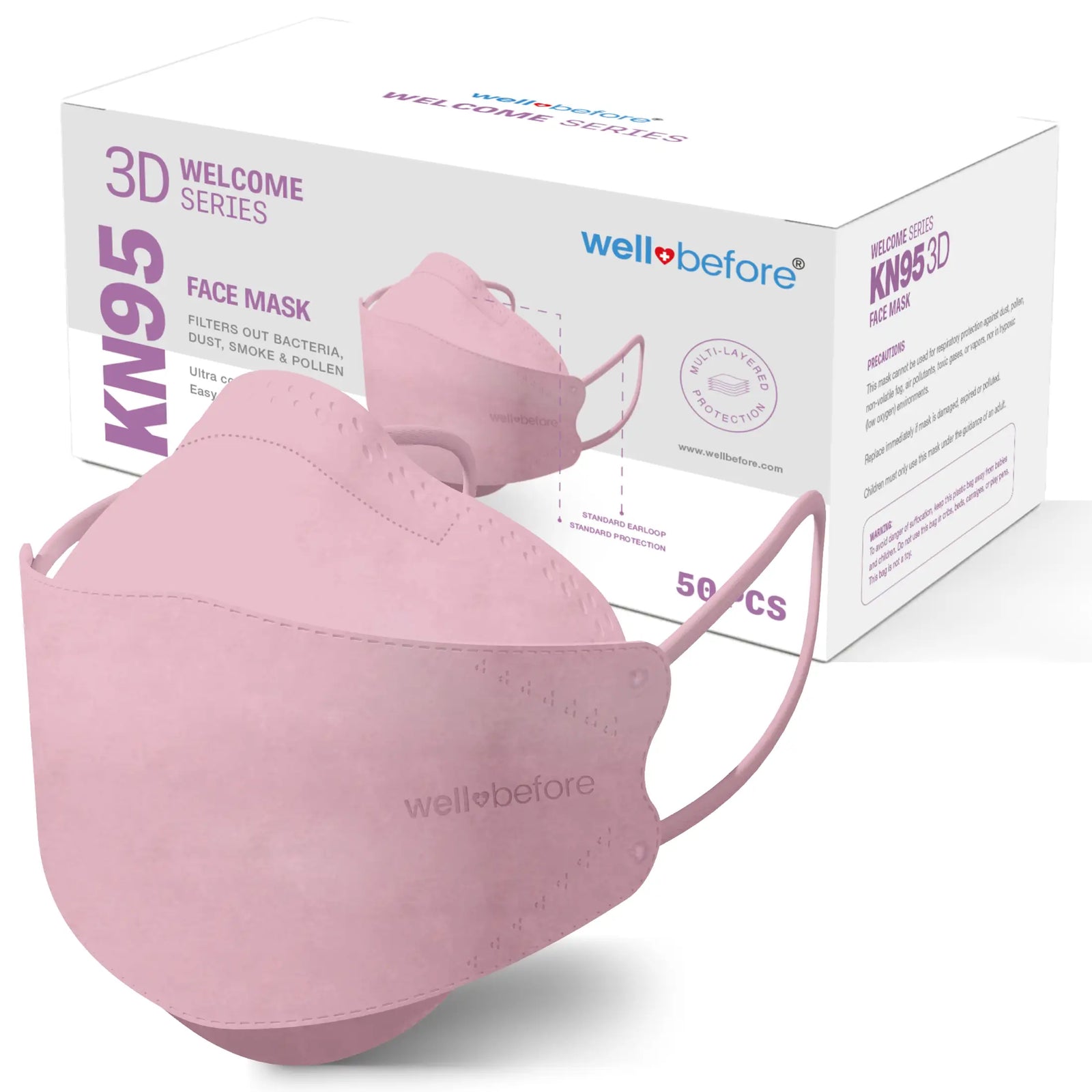 KN95 Mask Welcome Series Face Mask - 50pcs/box