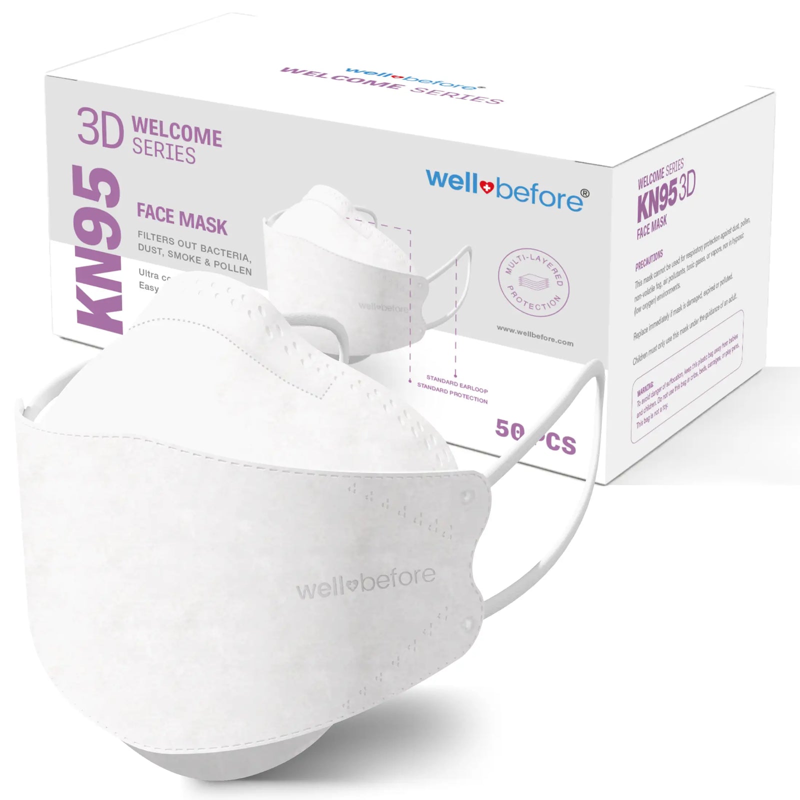 KN95 Mask Welcome Series Face Mask - 50pcs/box