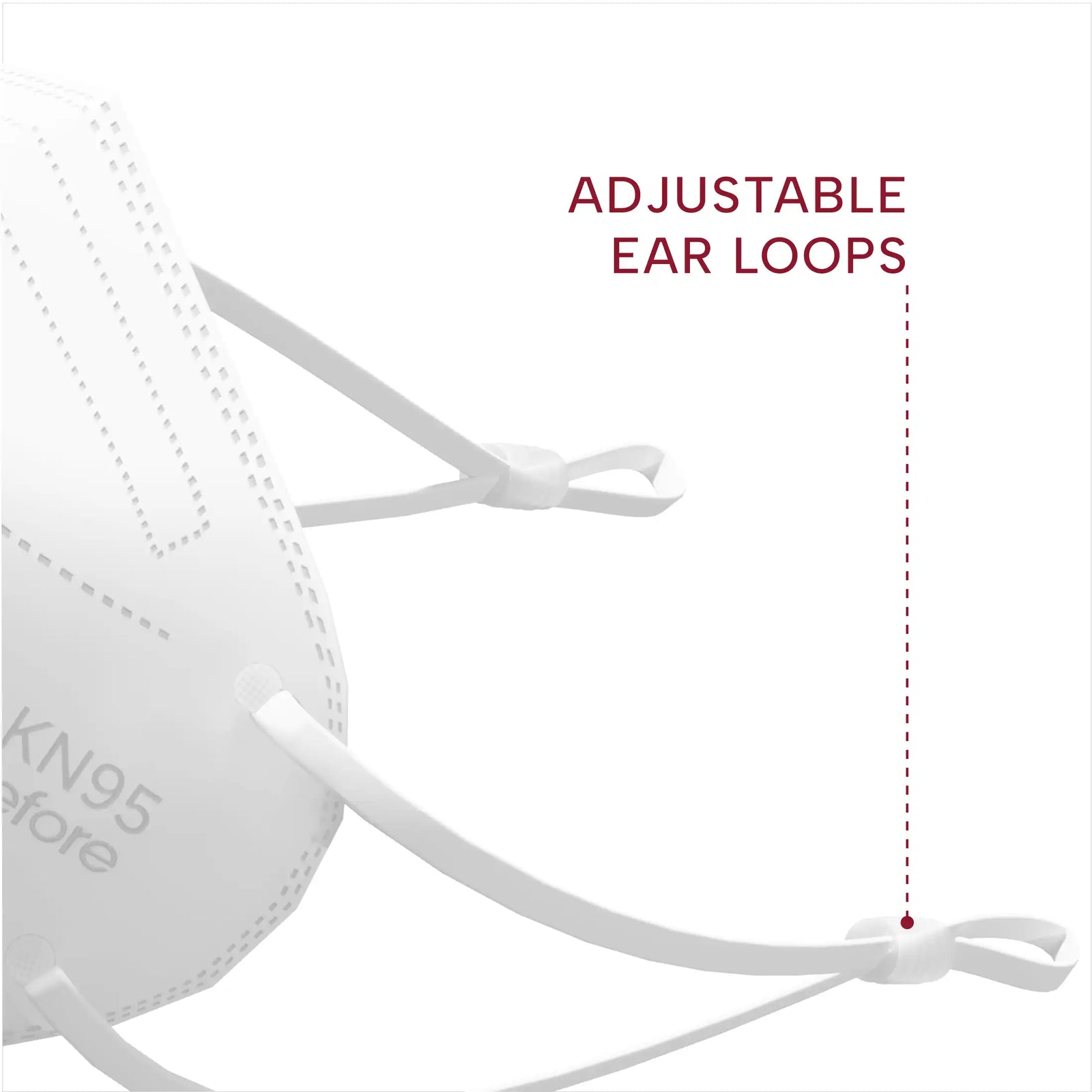 KN95 Face Mask | Individually Wrapped, Elastic Ear Loops