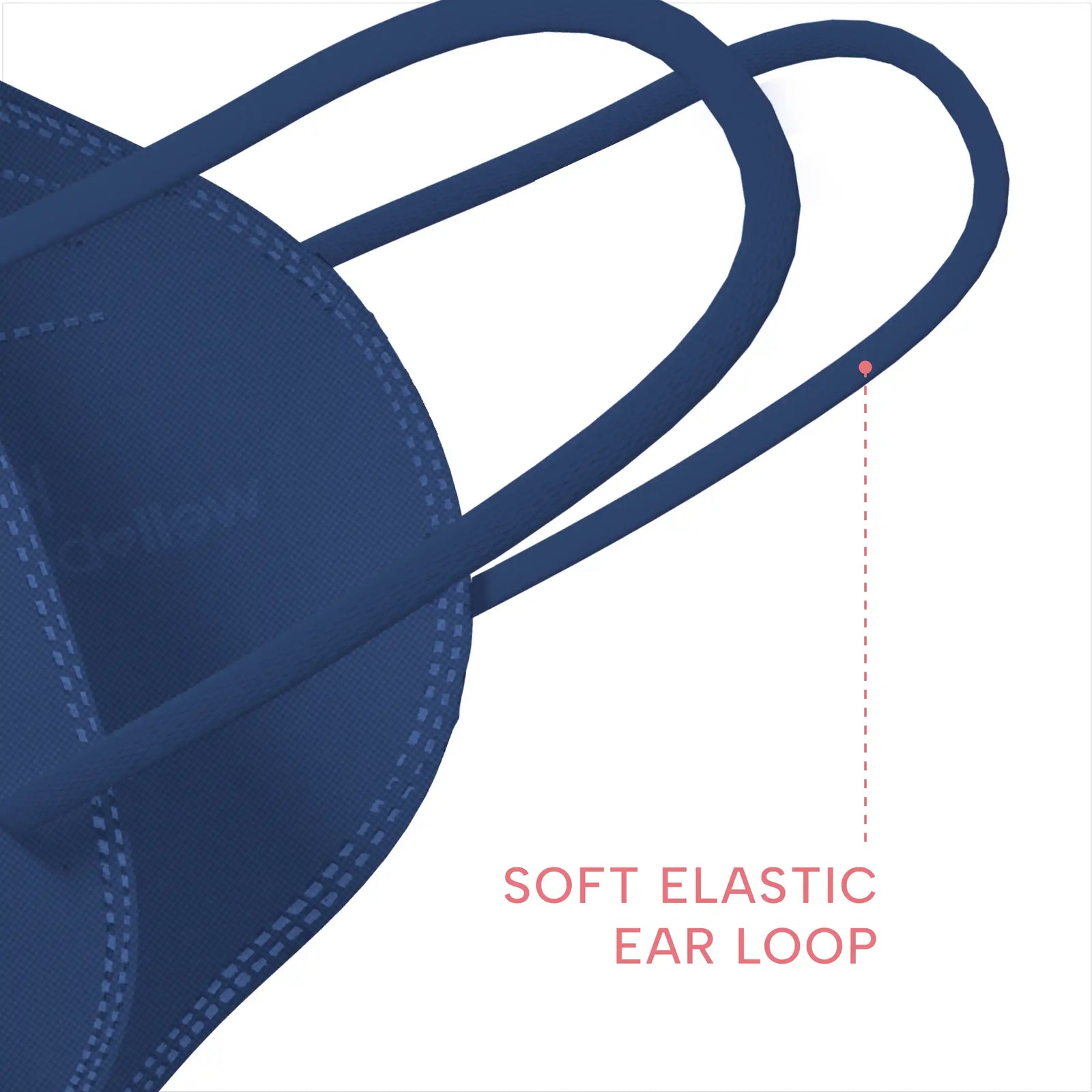 KN95 Face Mask | Individually Wrapped, Elastic Ear Loops - Bag of 10