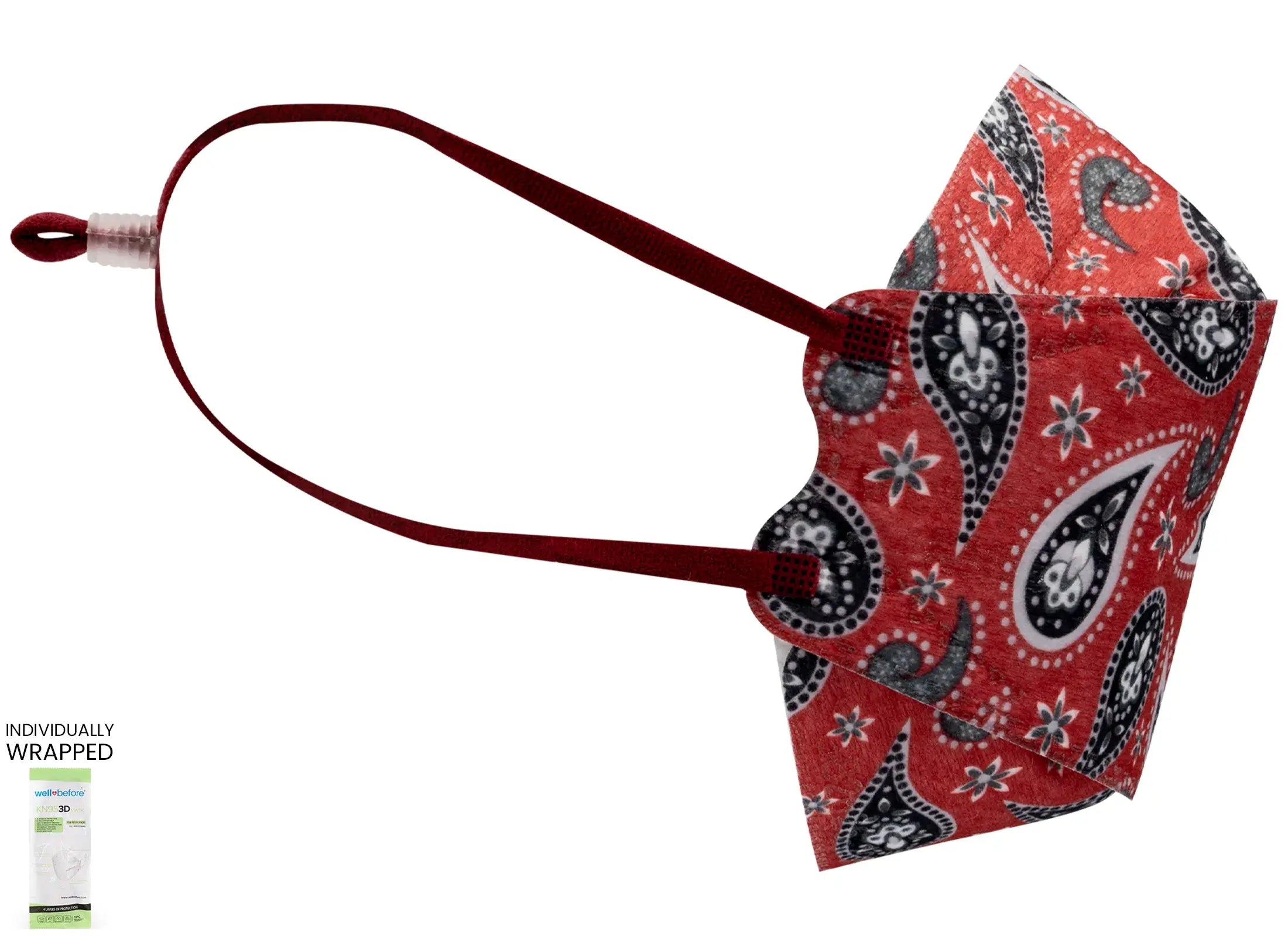 Kids KN95 3D Mask | Individually Wrapped, Elastic Ear Loops