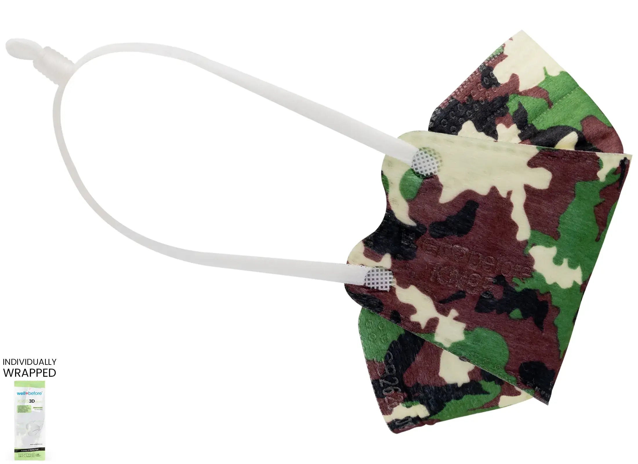 Kids KN95 3D Mask | Individually Wrapped, Elastic Ear Loops