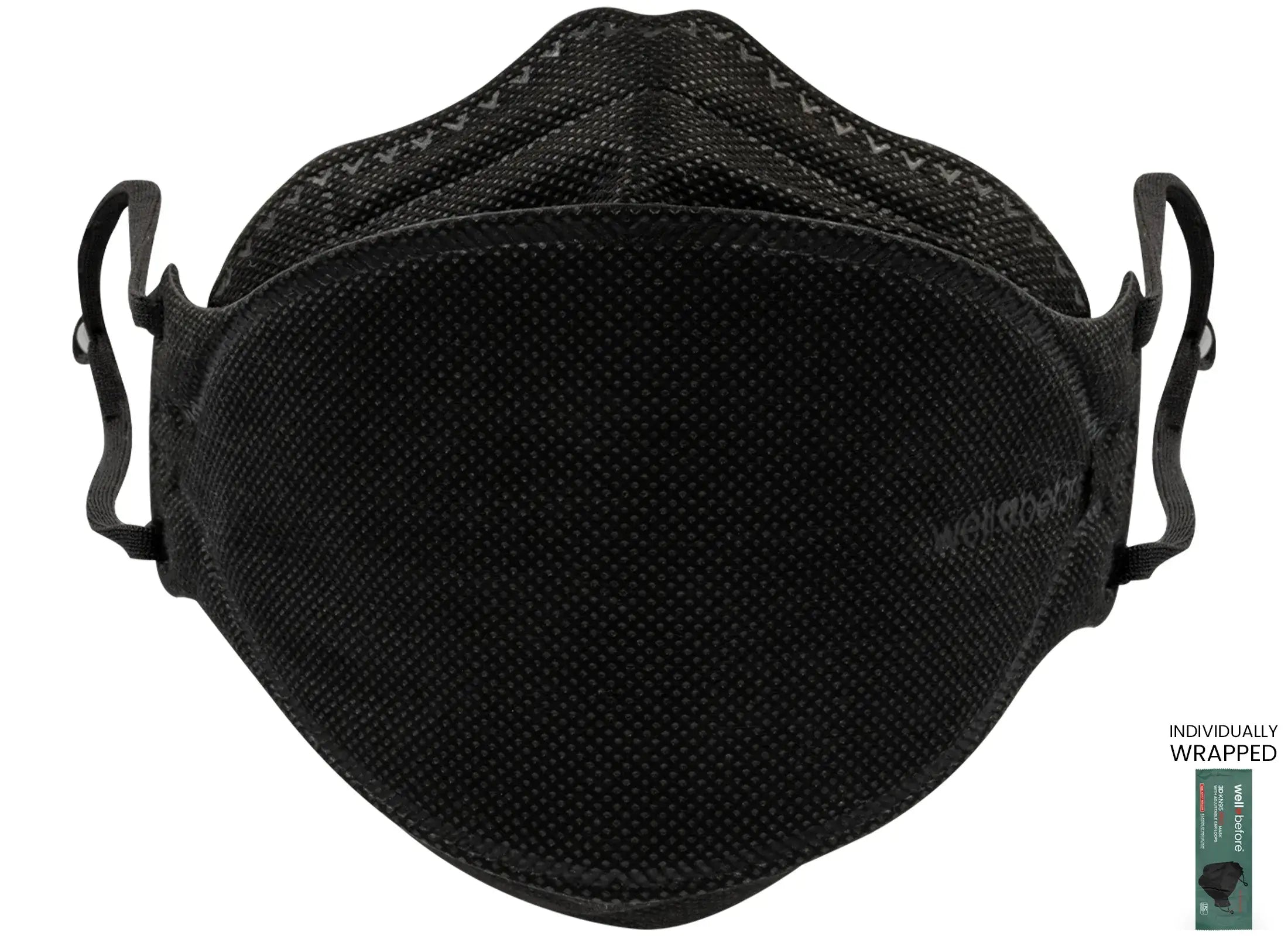 KN95 3D Pro Face Mask | Premium 3D Fit, Anti-fogging, Adjustable Ear Loops