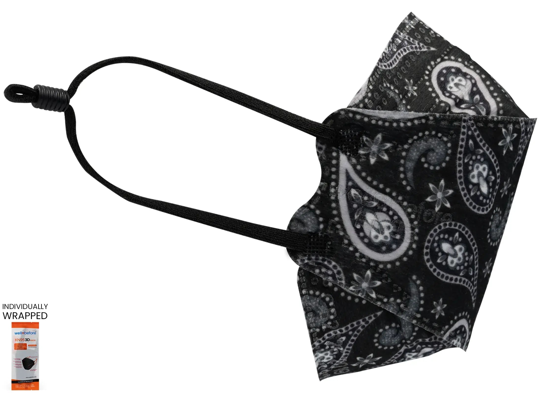 Kids KN95 3D Mask | Individually Wrapped, Elastic Ear Loops