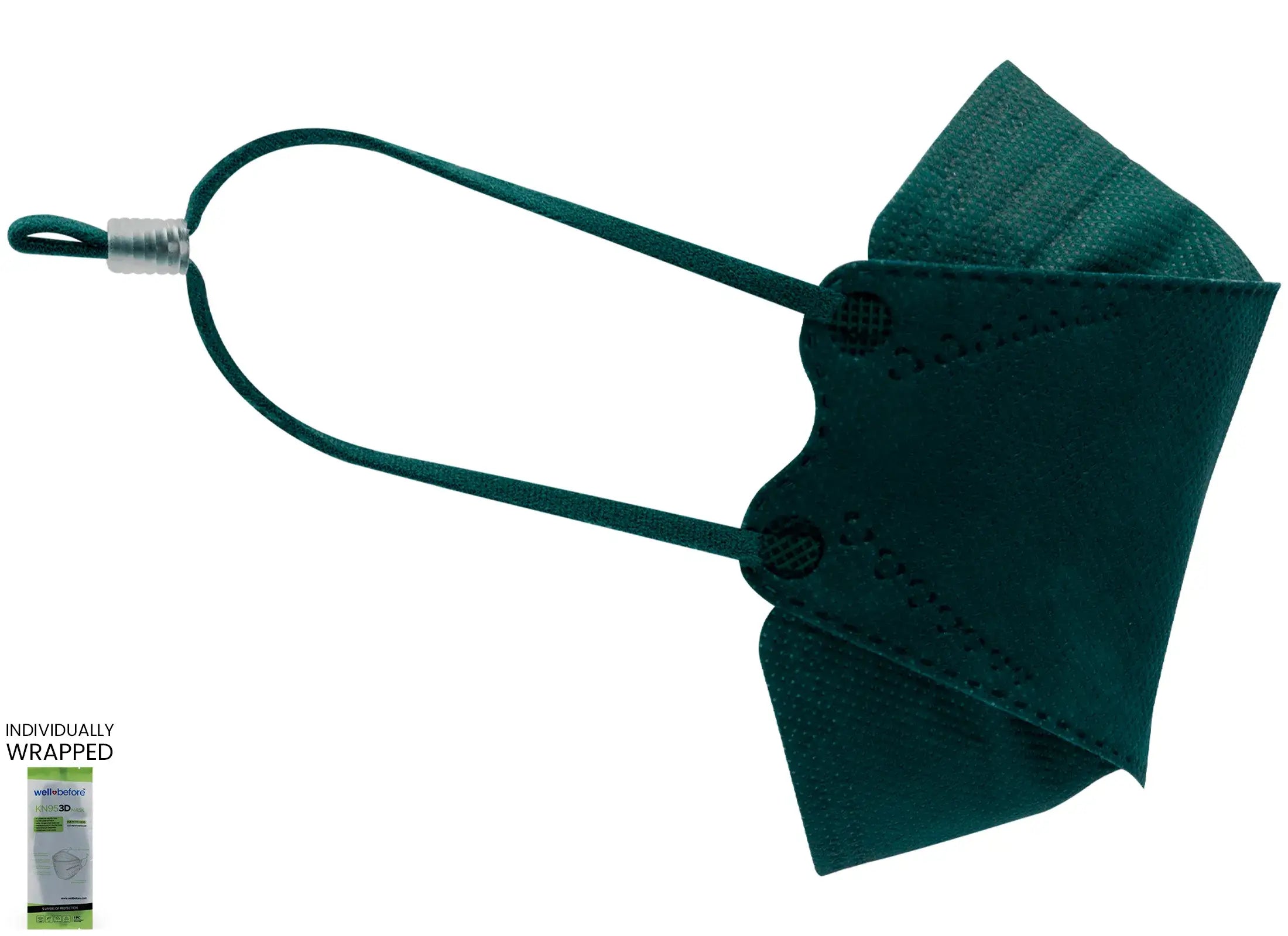 Kids KN95 3D Mask | Individually Wrapped, Elastic Ear Loops