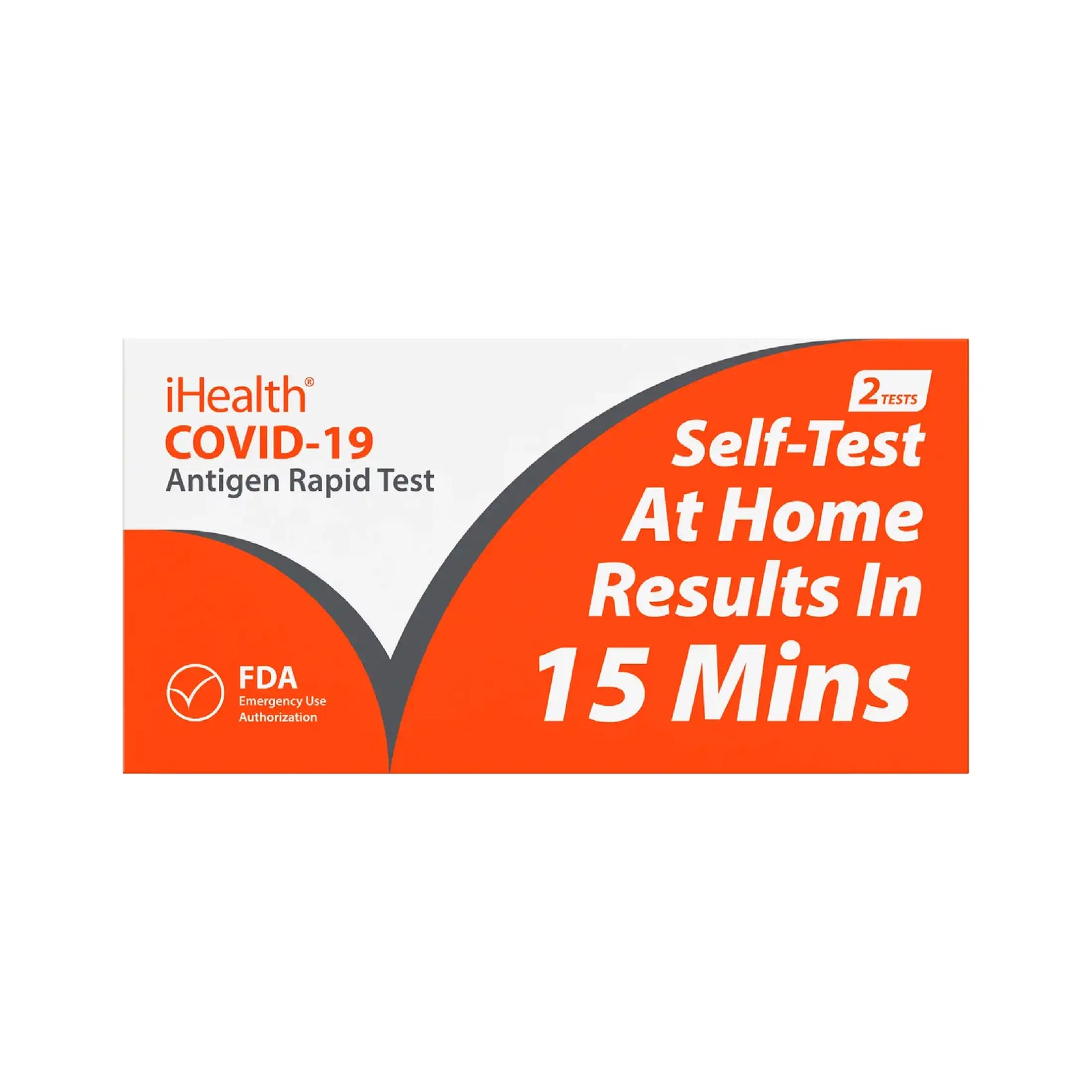 iHealth COVID-19 Antigen Rapid Self-Test (2 tests)