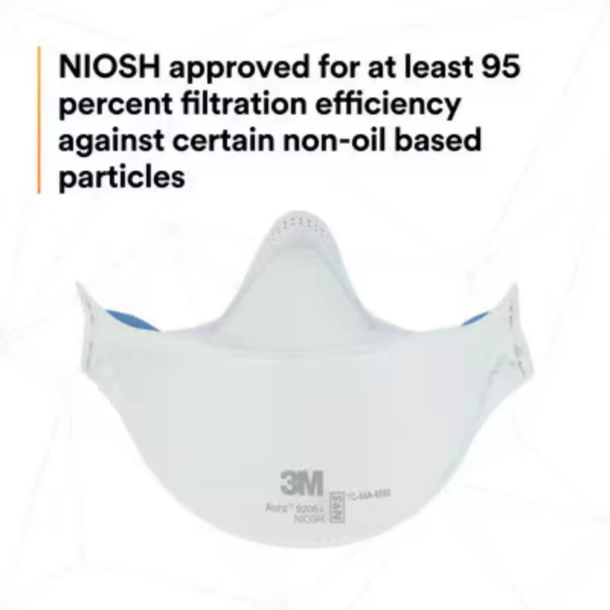 3M Aura 9205+ NIOSH approved 95 percent filtration efficiency