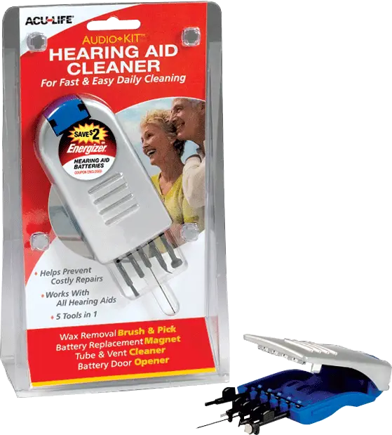 Audio-Kit Hearing Aid Cleaner Kit with 5-in-1 Tools