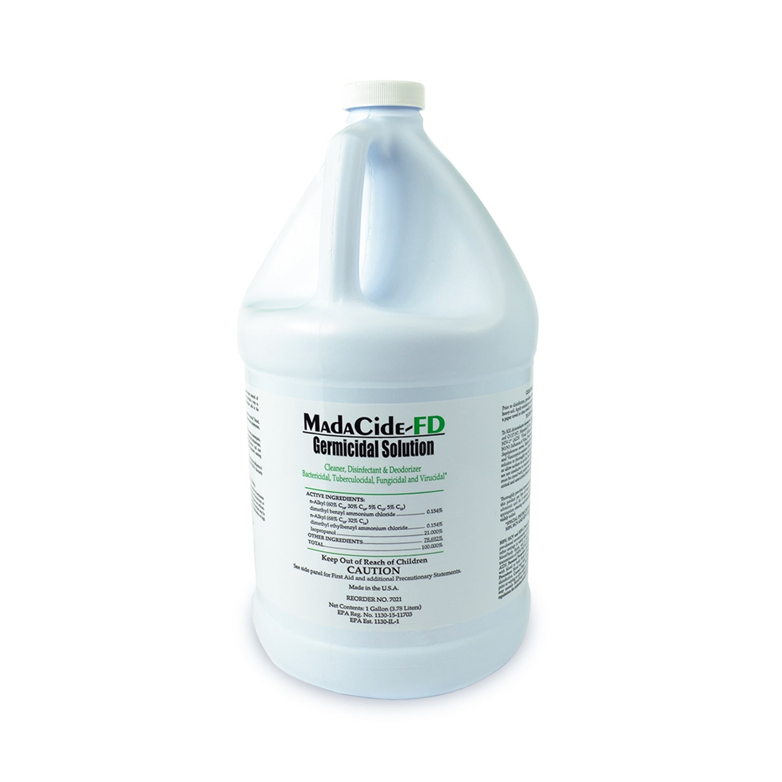 MadaCide-FD Germicidal Surface Disinfectant Cleaner 1 Gallon Jug
