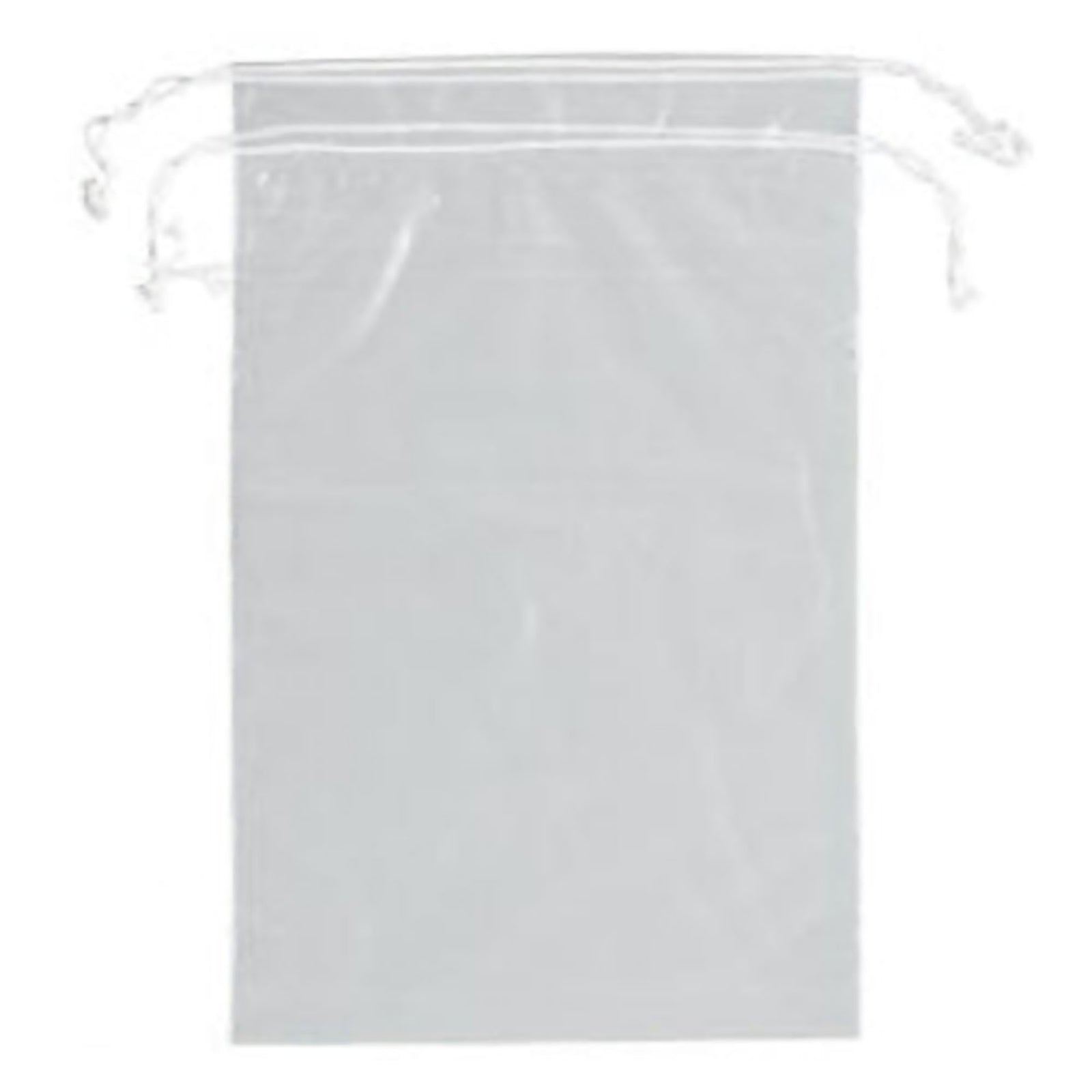 Patient Belongings Bag 5 x 8 Inch Clear Plastic Drawstring