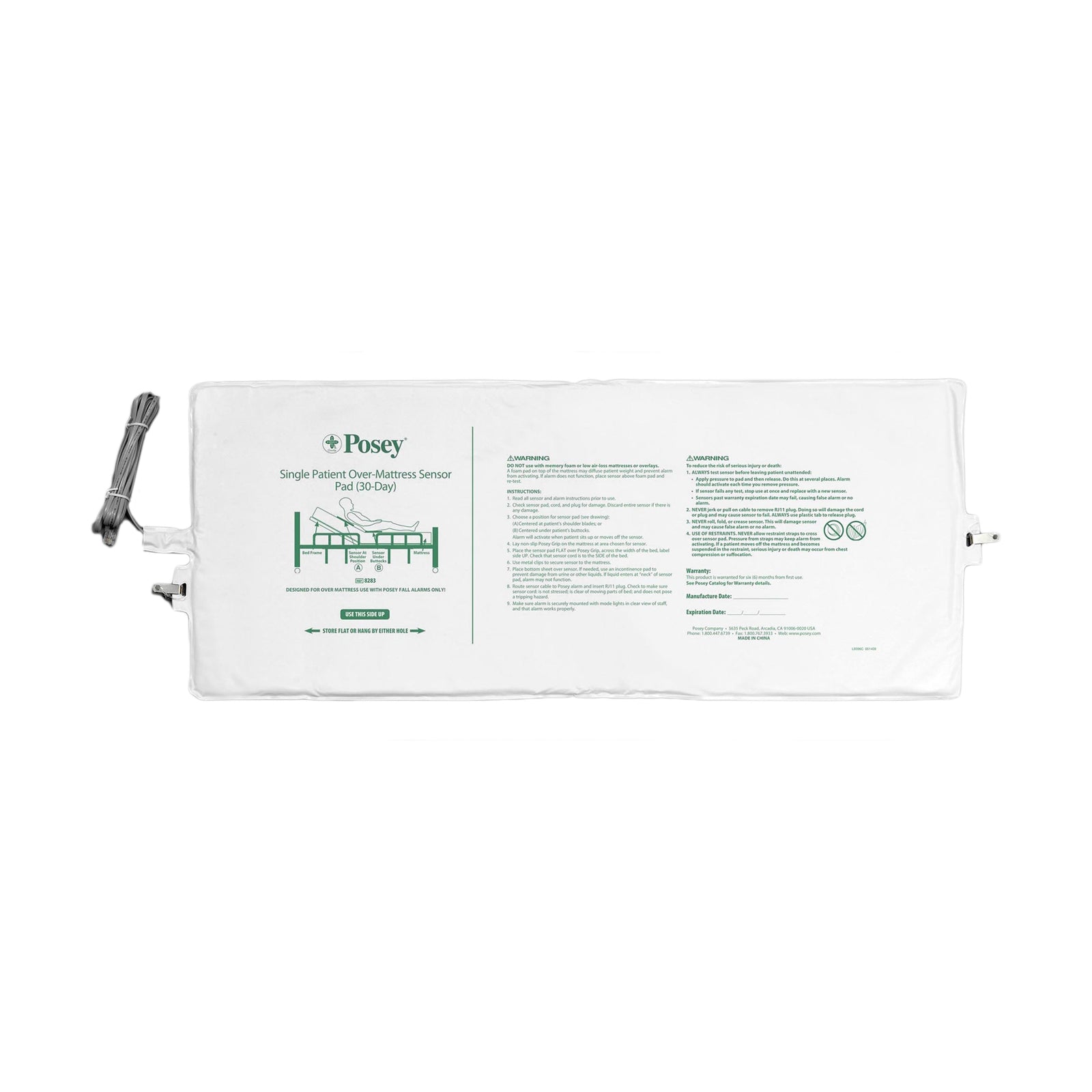 Posey® Bed Sensor Pad 13 x 32-1/2 Inch