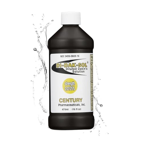 Century Pharmaceuticals Di-Dak-Sol Diluted Dakin's Solution 0.0125% 16 oz Bottle
