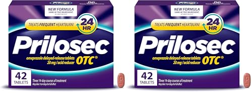 Prilosec OTC Heartburn Relief and Acid Reducer Tablets, 42 ct