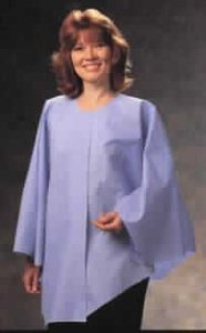 Graham Medical Disposable Exam Cape Blue One Size Fits Most