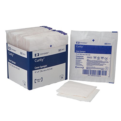 Cardinal Health Curity Sterile Cover Sponge, 3" x 4" & 4" x 4"