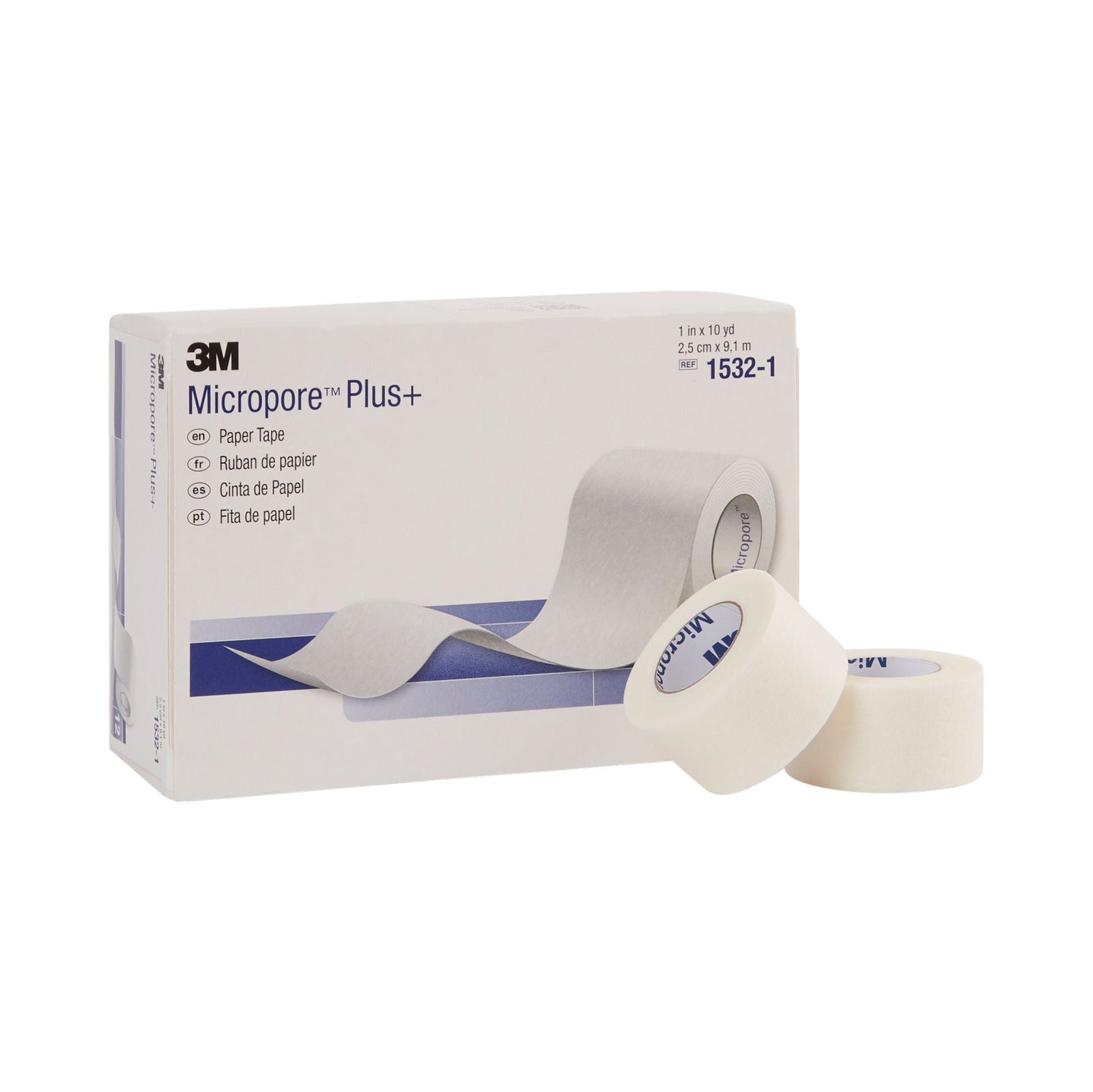 Solventum Micropore Plus Medical Tape, 1 Inch x 10 Yards