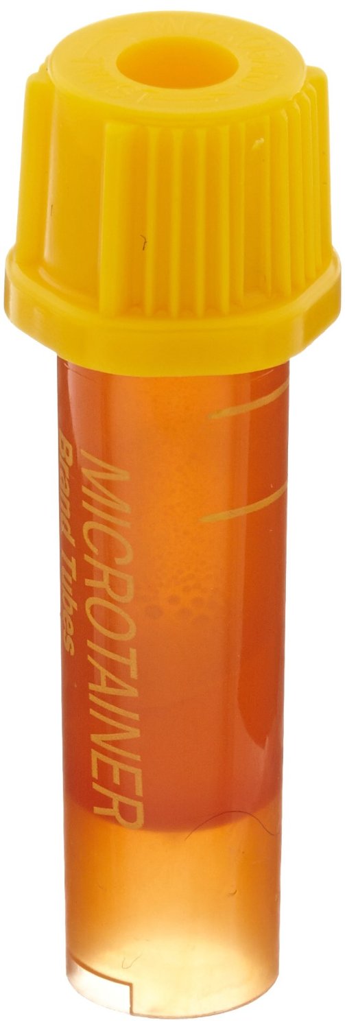 BD Microtainer SST Capillary Blood Collection Tube, Gold, 400-600 uL, Plastic