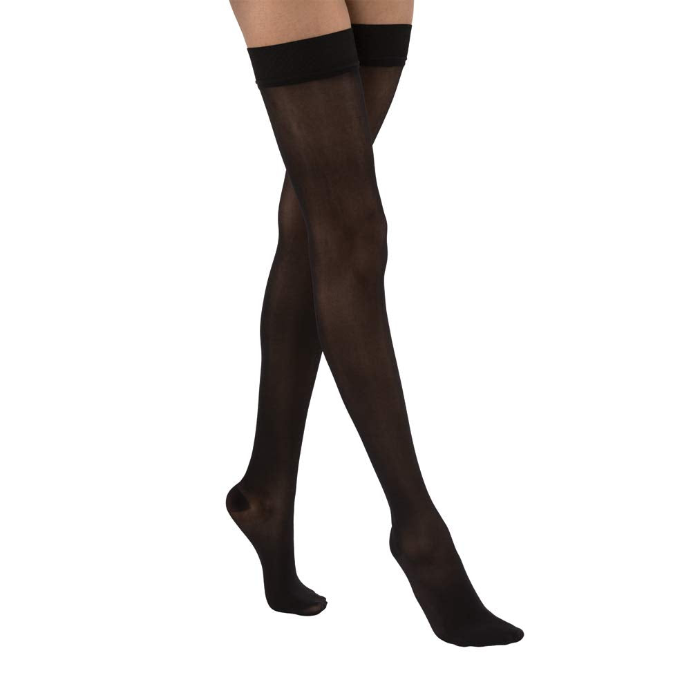 BSN JOBST UltraSheer Thigh High Compression Stockings with Silicone Dot Band