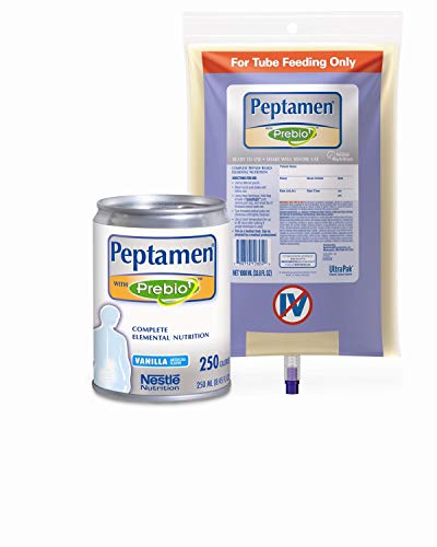Nestle UltraPak Peptamen AF with Prebio1 Complete Elemental Nutrition, 1000 mL Bag