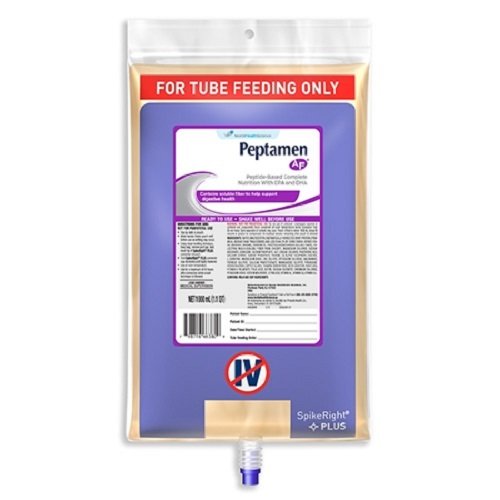 Nestle UltraPak Peptamen AF with Prebio1 Complete Elemental Nutrition, 1000 mL Bag