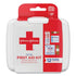 Kenvue Mini First Aid Kit 4" x 4.5" x 1" White Plastic Case