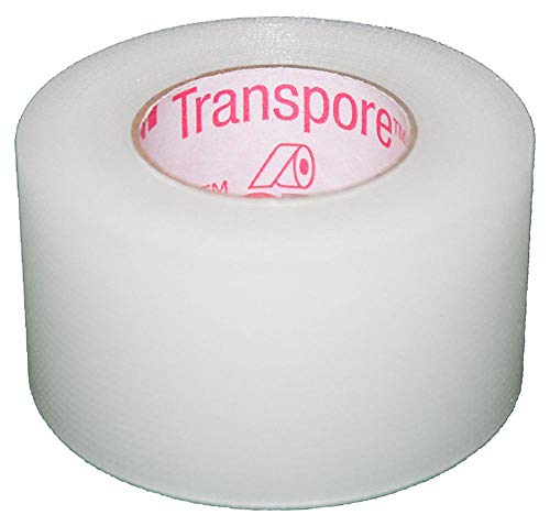 3M Nexcare Transpore Plastic Hypoallergenic Porous First Aid Surgical Tape 1" x 10 Yards