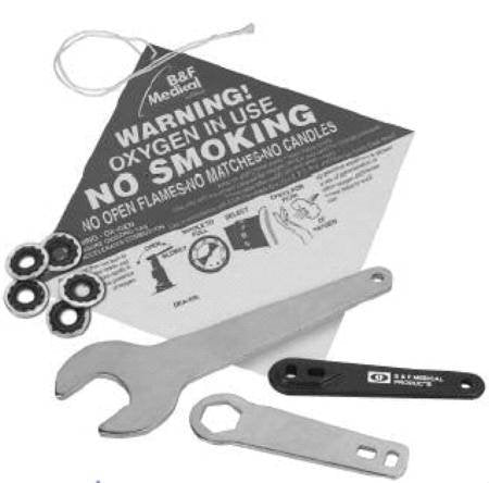 Allied Medical Cylinder Wrench - Small Plastic