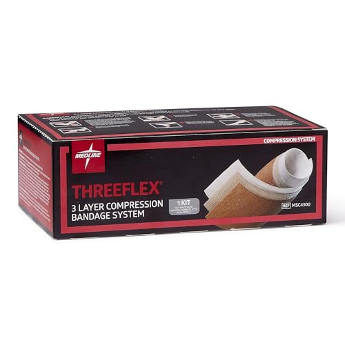 Medline ThreeFlex 4" 3-Layer Compression Bandage System