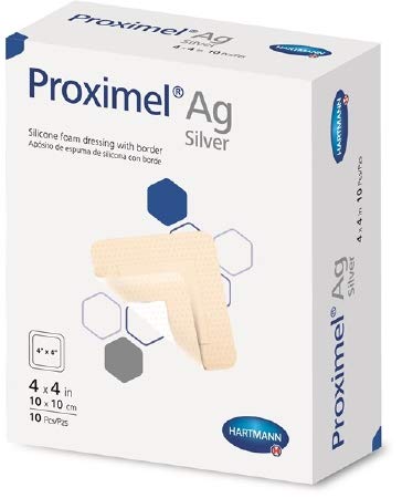 Hartmann Proximel Non-Border Ag Silicone Foam Dressing 4x4 inch