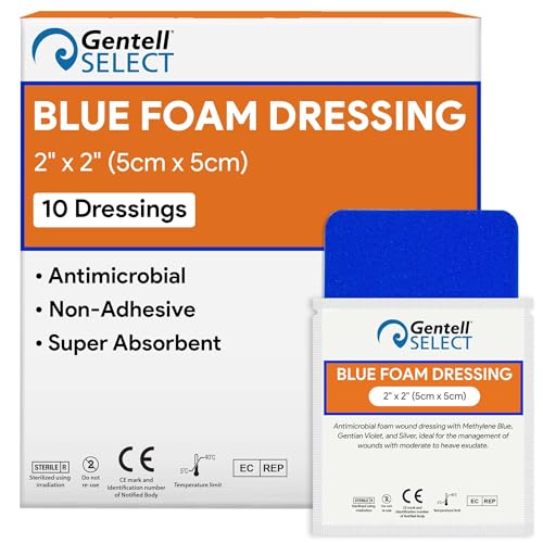 Gentell Blue Dressing - Antimicrobial Foam Wound Dressing