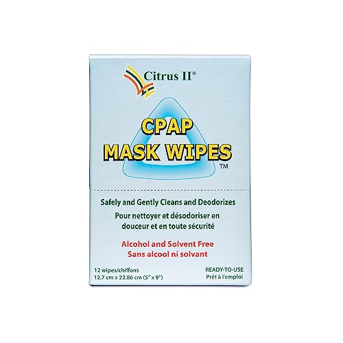 Citrus II CPAP Mask Cleaning Wipes, Pack of 12