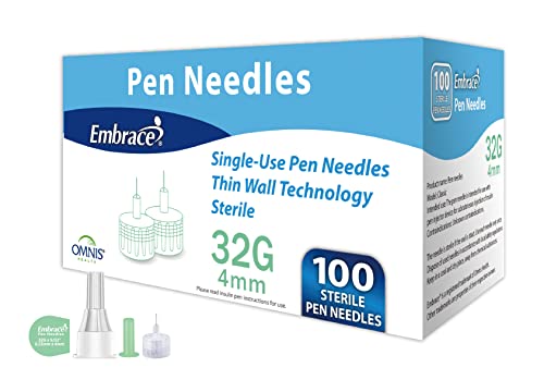Embrace Pen Needles - 31G/32G, 4mm/5mm/8mm