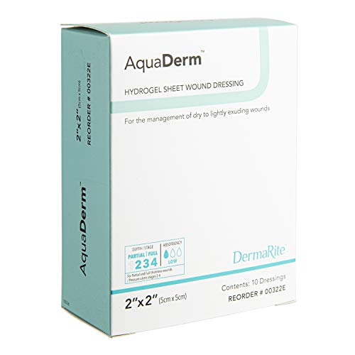 DermaRite AquaDerm Hydrogel Sheet Wound Dressing