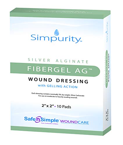 Safe N Simple Fibergel Silver Alginate Wound Dressing