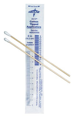 Medline Sterile Cotton-Tip Applicator, 6