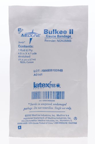 Bulkee II Sterile Stretched Gauze Bandage, 4.5" x 4.1 yds