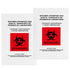 Biohazard ZipLock Bag, 9" x 12"