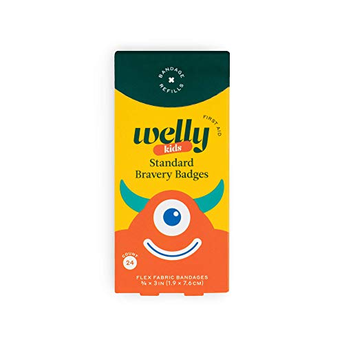 Welly Health Kids Monster Assorted Bandages, 24 Count