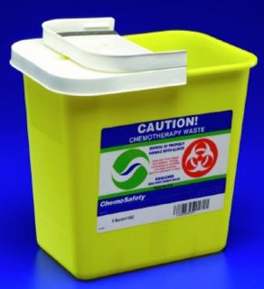 Cardinal Health Chemotherapy Waste Container, Yellow, 12 Gallon